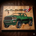 pick-up Dodge avec logo en relief